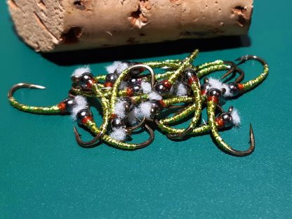 Kalamata Chironomid Pupa Fly - Black Bead Rusty Collar