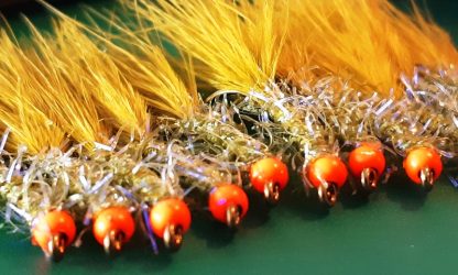 UV Straggle Leech - Olive & Hot Orange