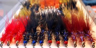 UV Straggle (Vampire) Leech Fly Pack 24