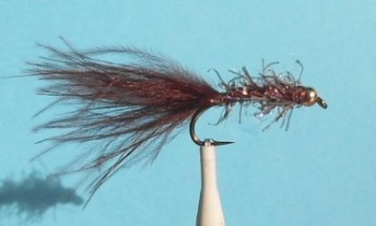 UV2 Straggle Leech Fly - Brown & Gold