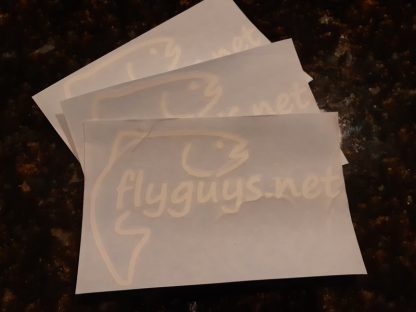 flyguys.net Fish Decal - White