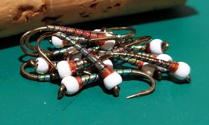 Peaches & Green Chironomid Pupa Fly Pattern