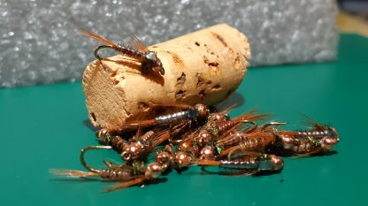 MaySB Pheasant Tail ASB Mayfly Nymph Fly - Copper