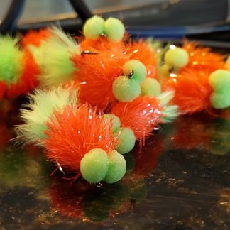 Booby Fly - Two Tone Chartreuse & Orange Hooters