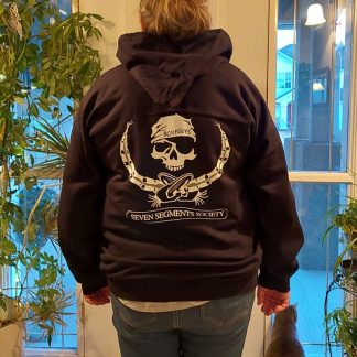 BCFLYGUYS Seven Segments Society - Skull & Crons - Zip Hoodie (Back)